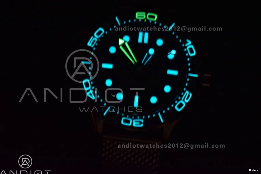 Bracelet Best anniversary VSF 42mm 300M James Bond 60th Mesh Edition A8806 on Seamaster 0102